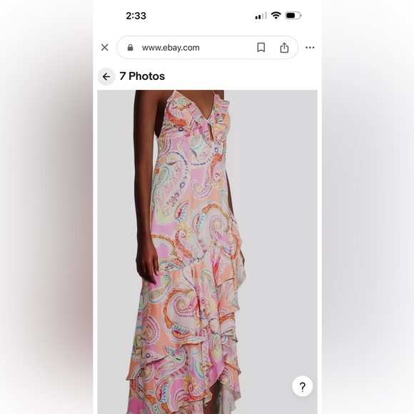 Milly
Edra paisley-print ruffled dress size 10 - Picture 4 of 6